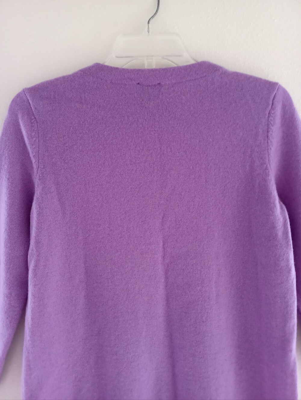 Talbots Cashmere Purple Sweater, Size Mp - Picture 7 of 12